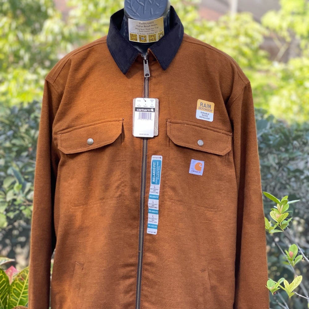 CARHARTT PAWNEE SHIRT JACKET 104074 BROWN